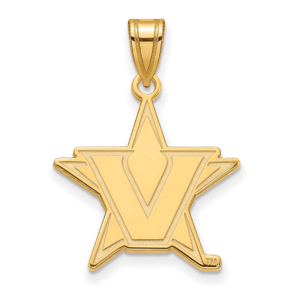 10k Yellow Gold Vanderbilt U. Large Pendant