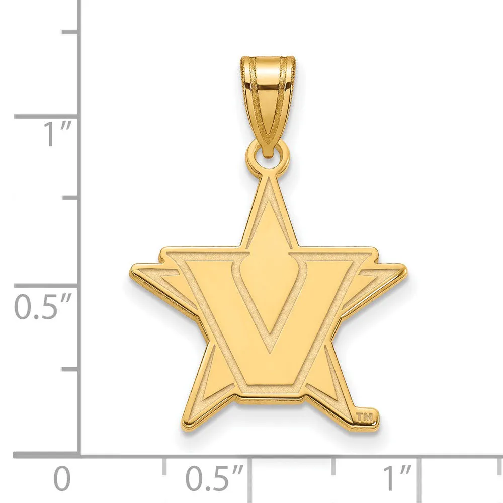 10k Yellow Gold Vanderbilt U. Large Pendant