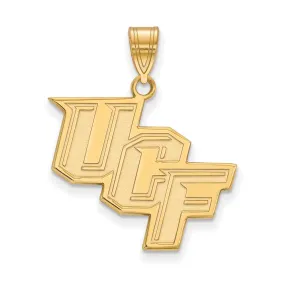 14k Yellow Gold Central Florida Large 'UCF' Pendant