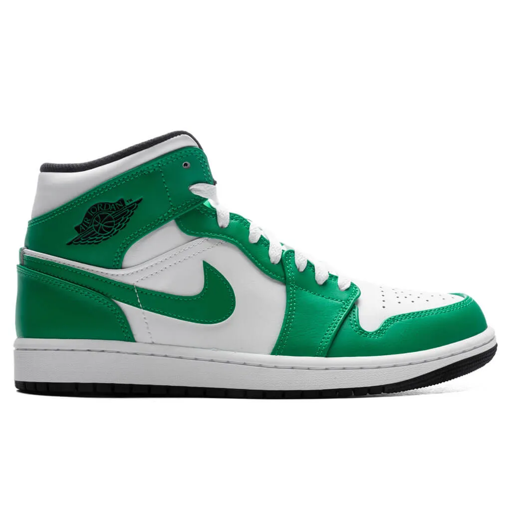 Air Jordan 1 Mid - Lucky Green/Black/White