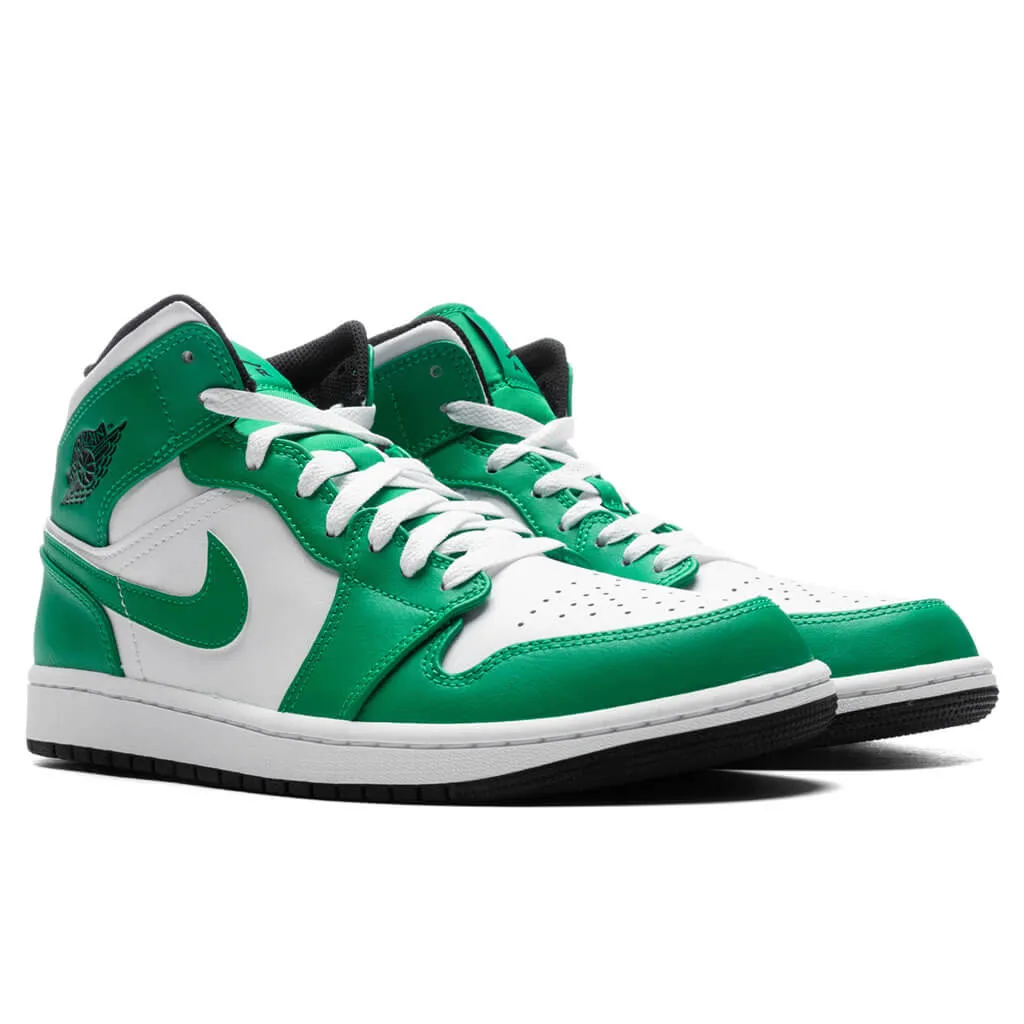 Air Jordan 1 Mid - Lucky Green/Black/White