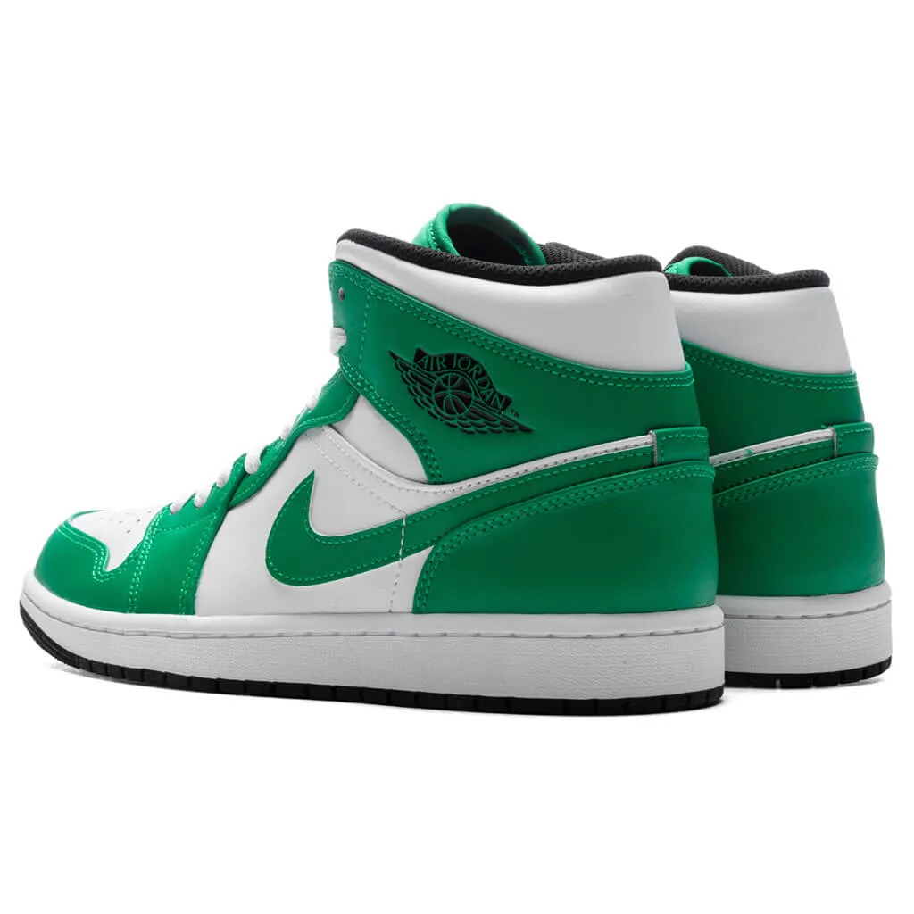 Air Jordan 1 Mid - Lucky Green/Black/White