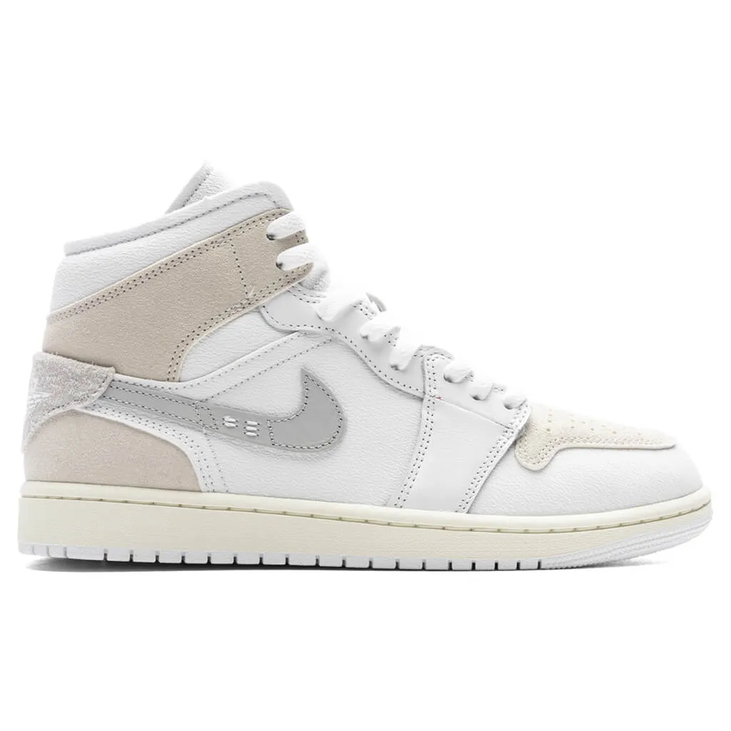 Air Jordan 1 Mid SE Craft - White/Light Orewood Brown/Tech Grey