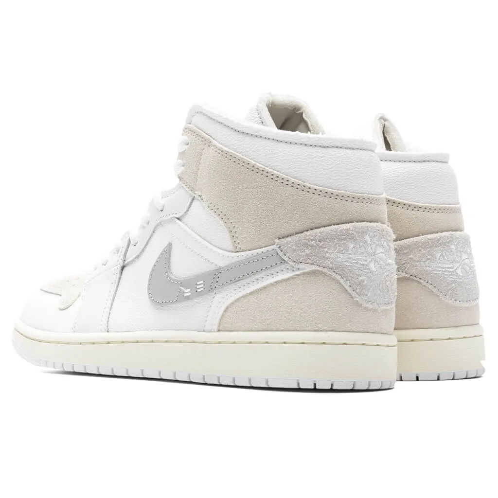 Air Jordan 1 Mid SE Craft - White/Light Orewood Brown/Tech Grey