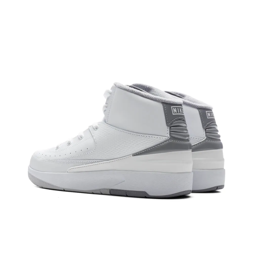 Air Jordan 2 Retro (PS) - White/Cement Grey/Sail