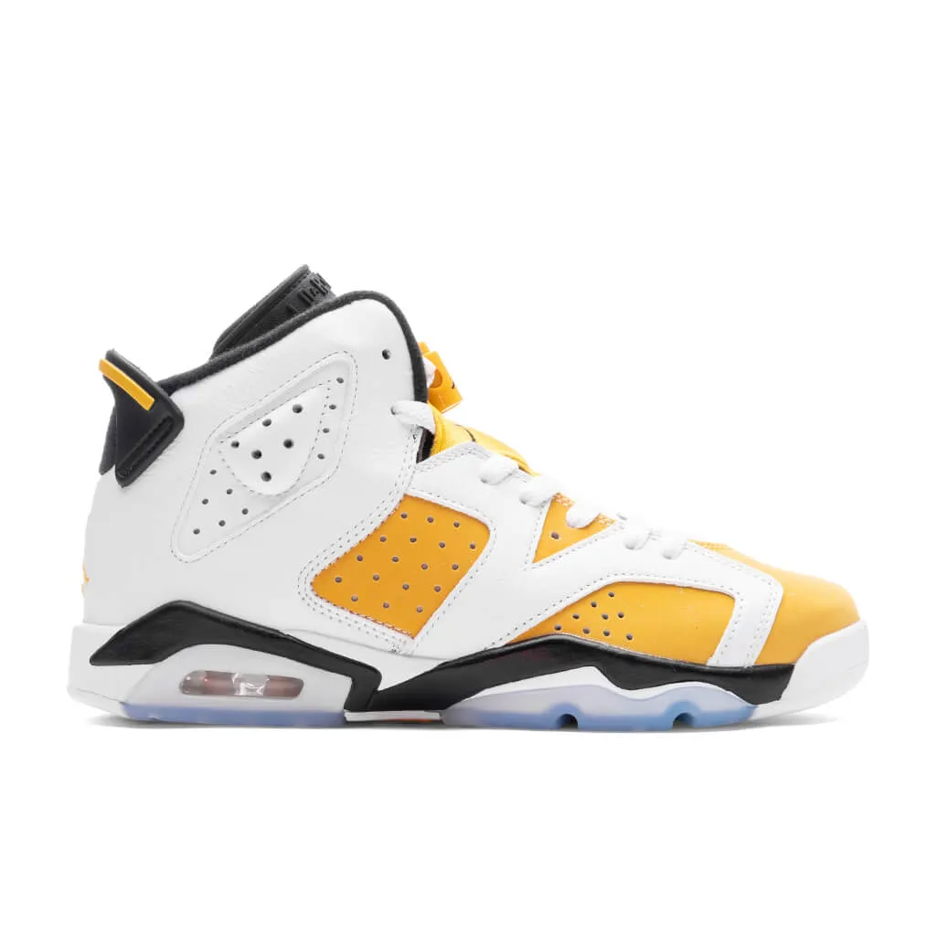 Air Jordan 6 Retro (GS) - White/Yellow Ochre/Black