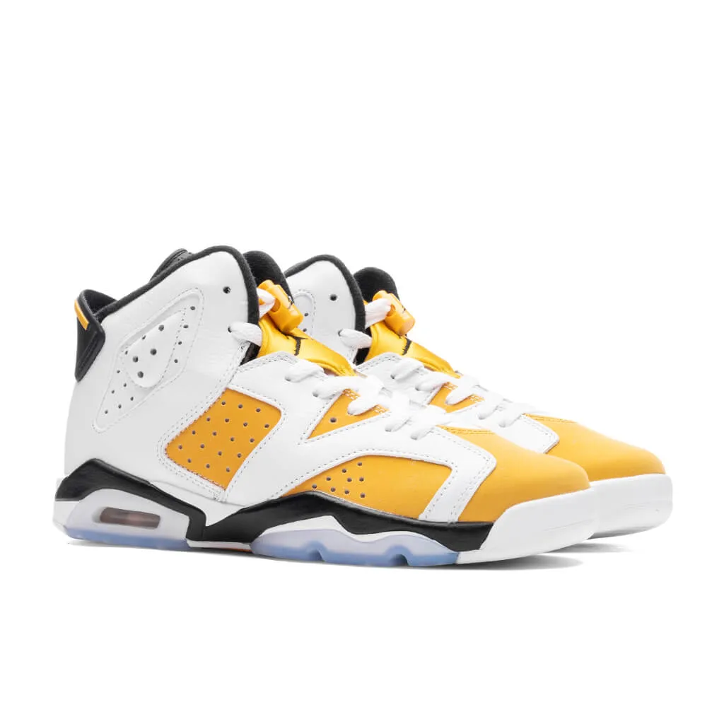 Air Jordan 6 Retro (GS) - White/Yellow Ochre/Black