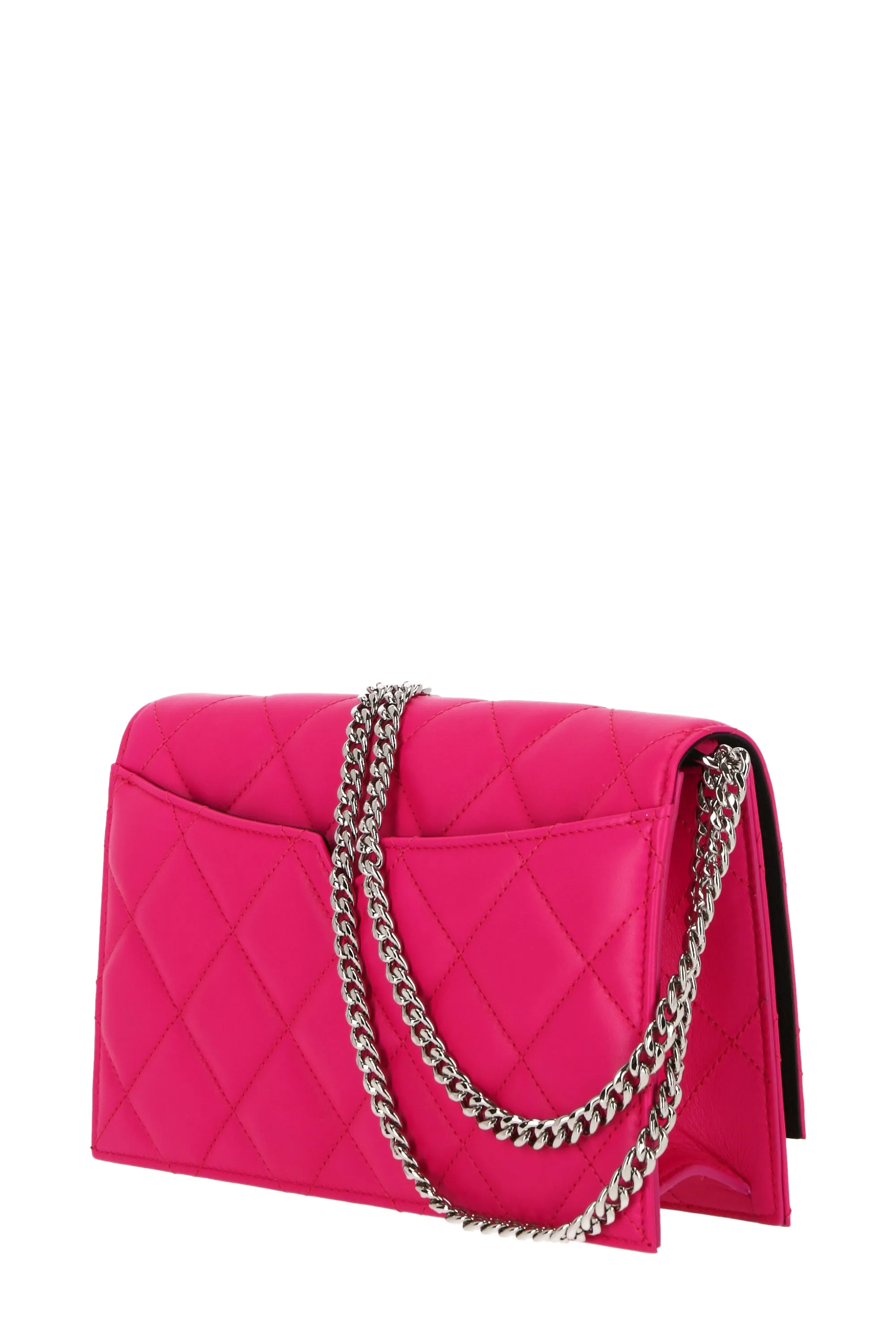 Alexander McQueen Logo Printed Quilted Chain-Linked Crossbody Bag