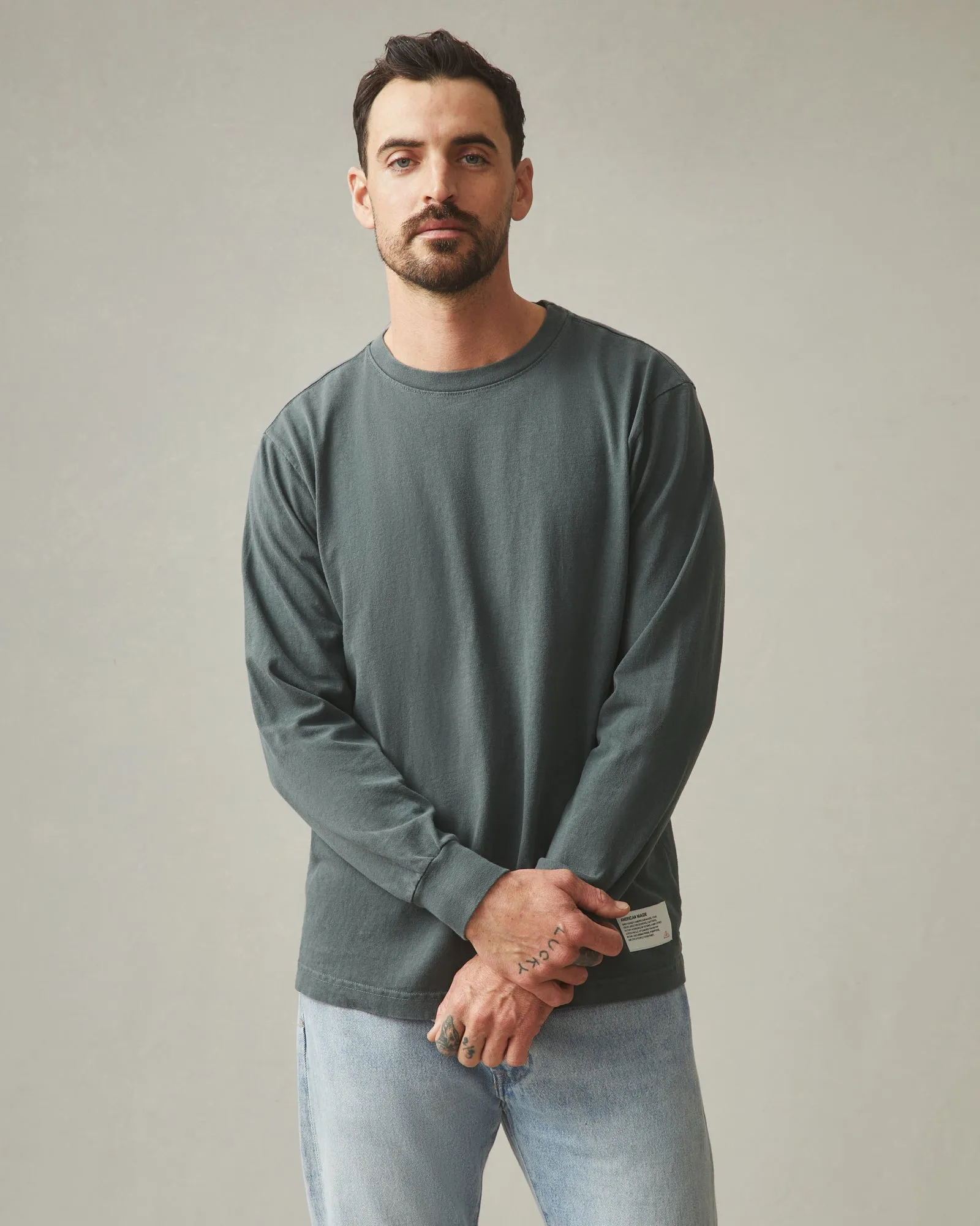 American Vintage Long Sleeve Tee - Balsam