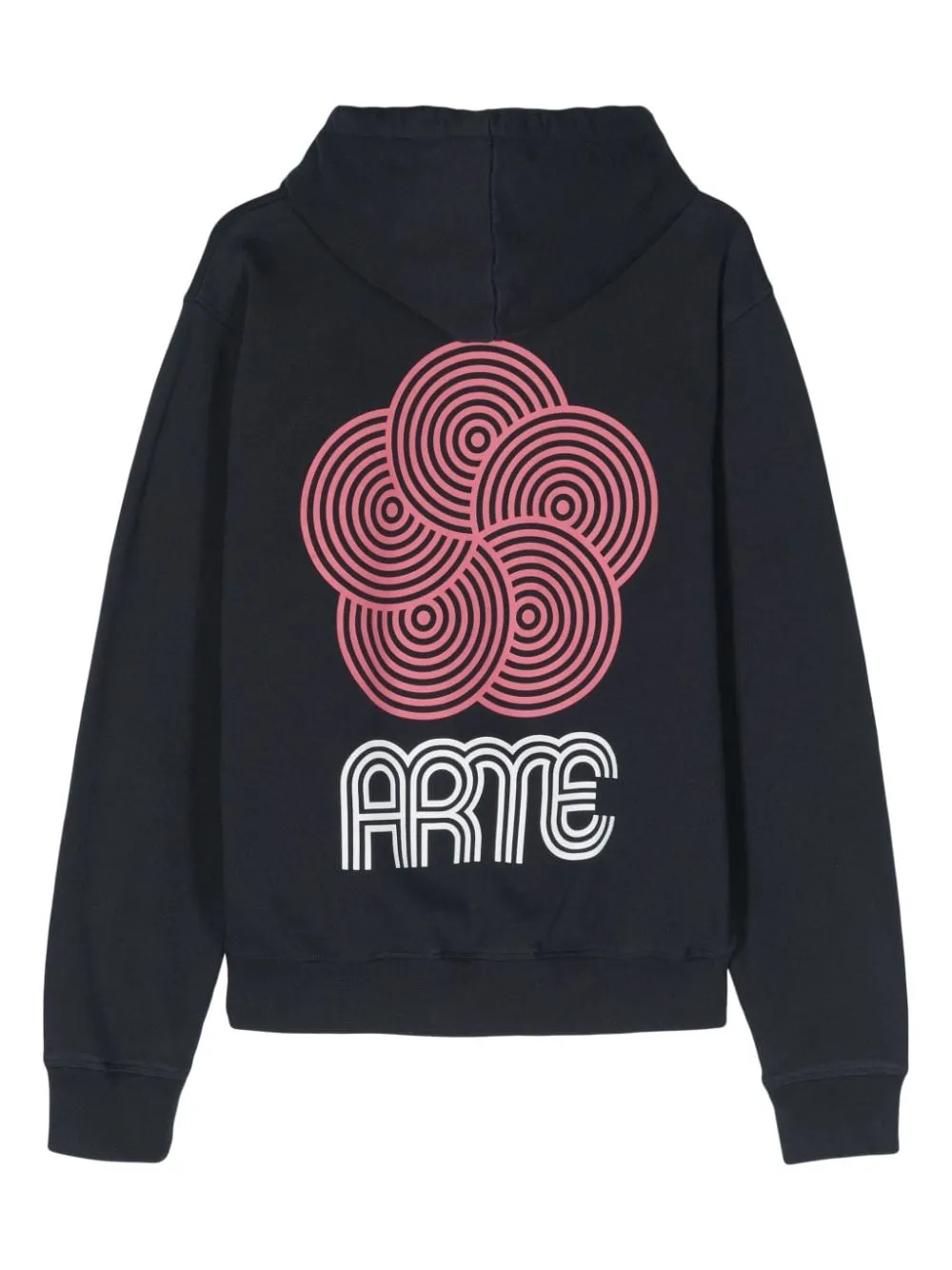 Arte - Sweat à capuche navy Teo Circle Flower