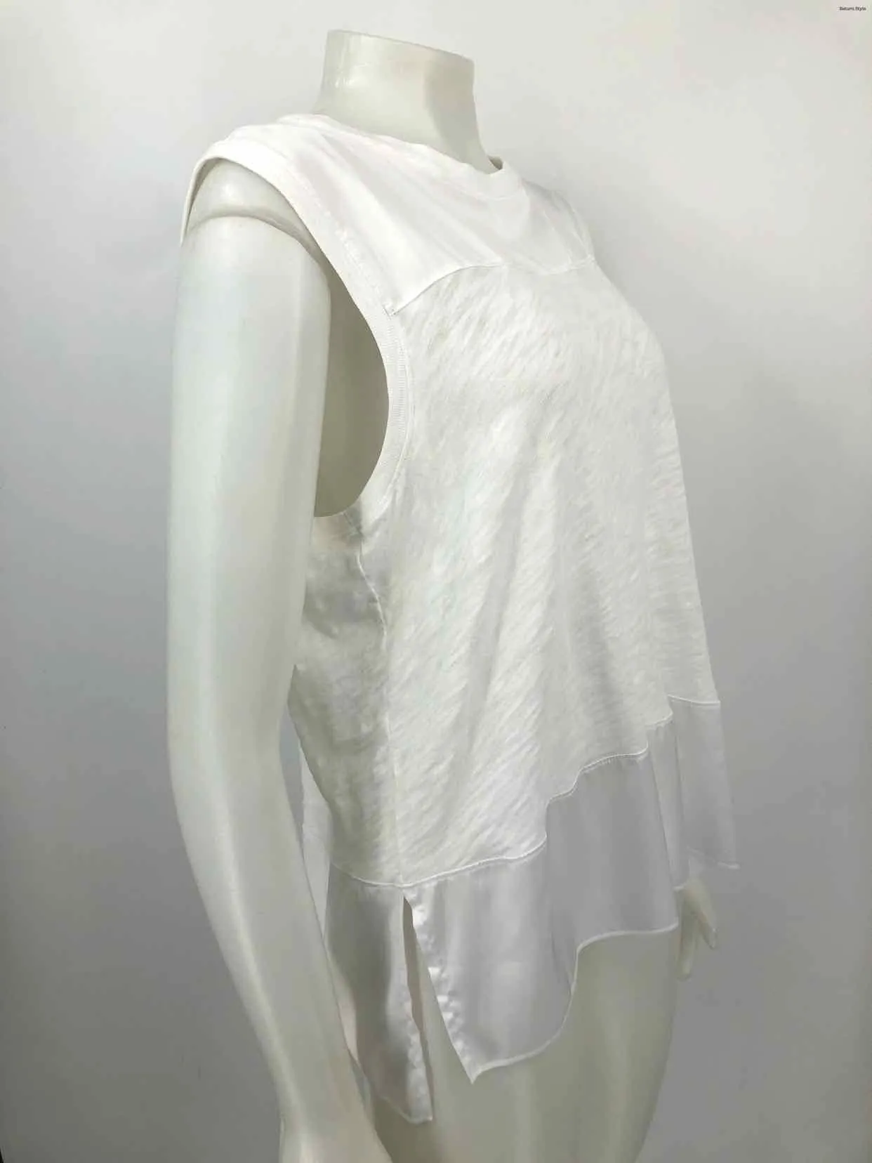 ATM White Sleeveless Size X-LARGE Top