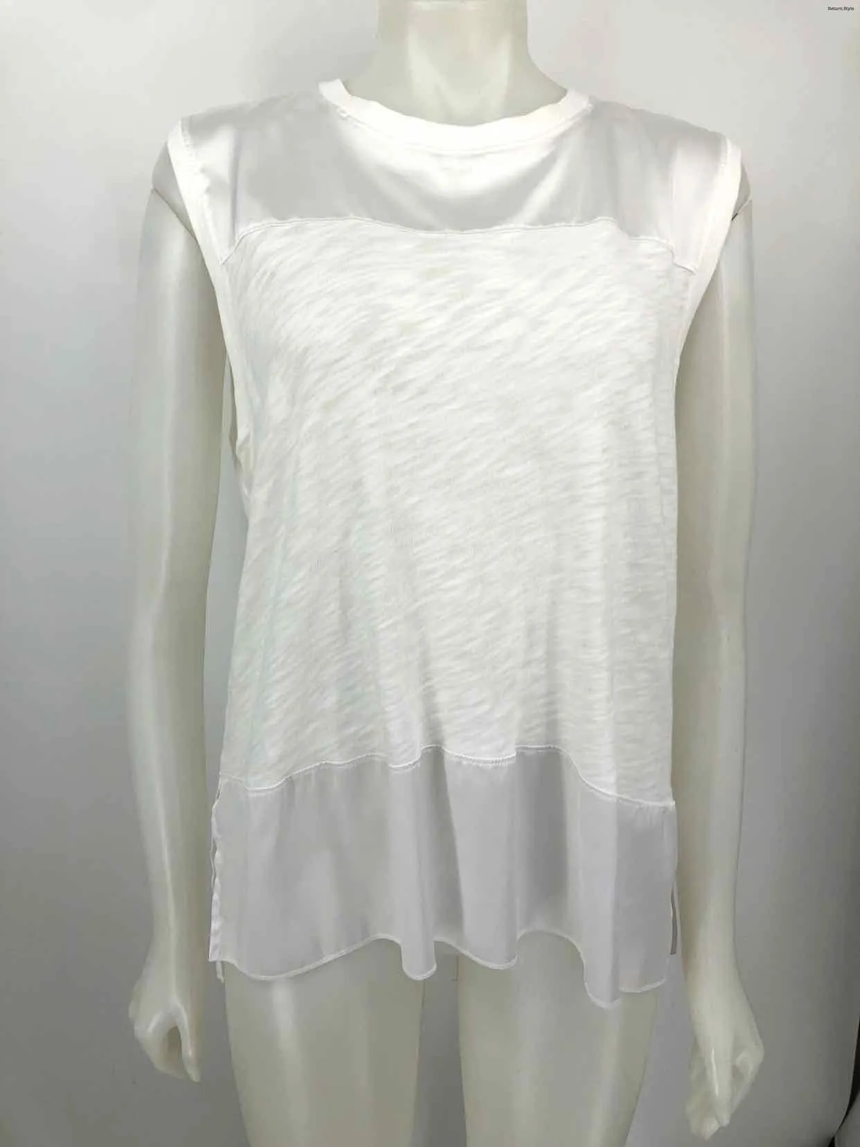 ATM White Sleeveless Size X-LARGE Top