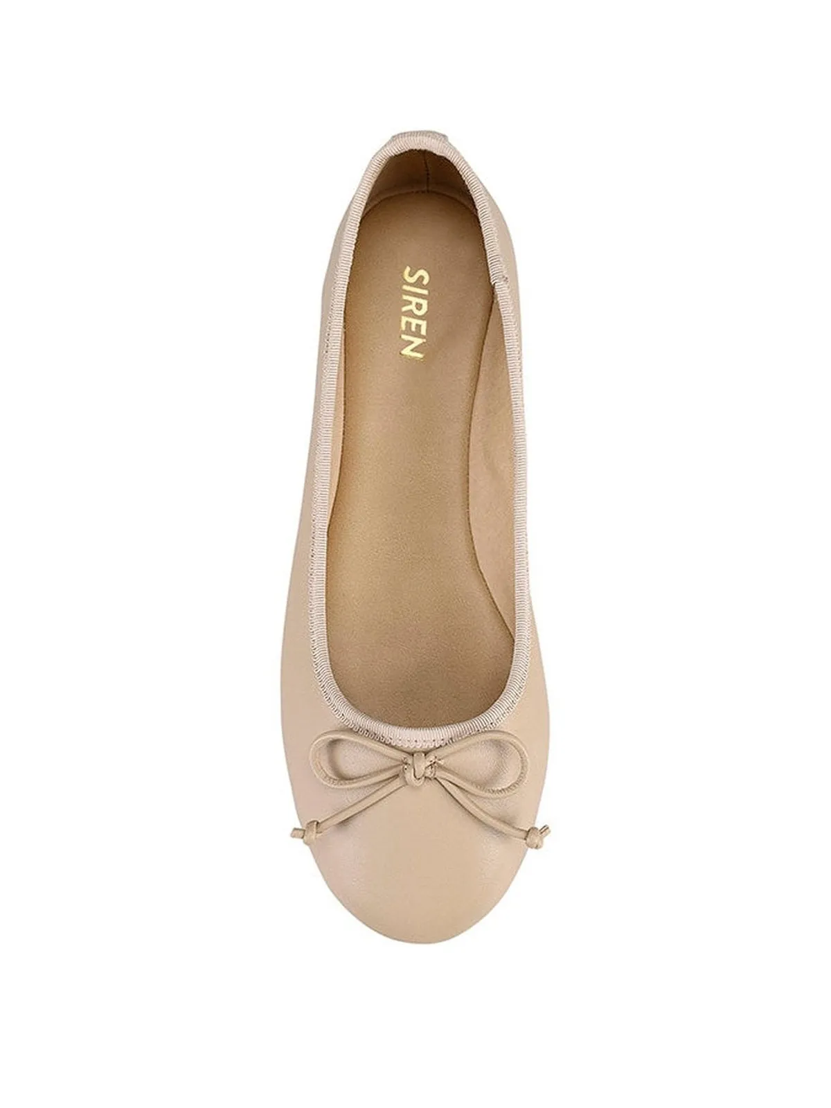 Ballet Flats - Nude Leather