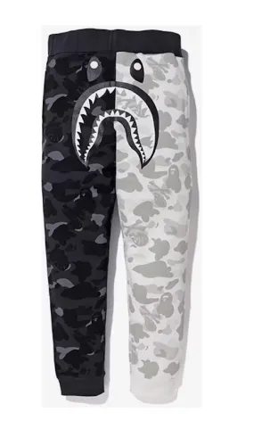 BAPE x Neighborhood Split Camo Shark Pants