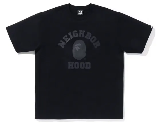 BAPE x Neighborhood Tee Black