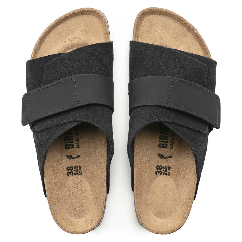 Birkenstock Kyoto VL Soft Suede & Nubuck Black