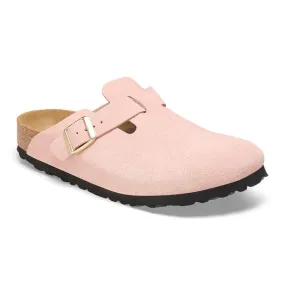 Birkenstock Women's Boston - Light Rose Suede