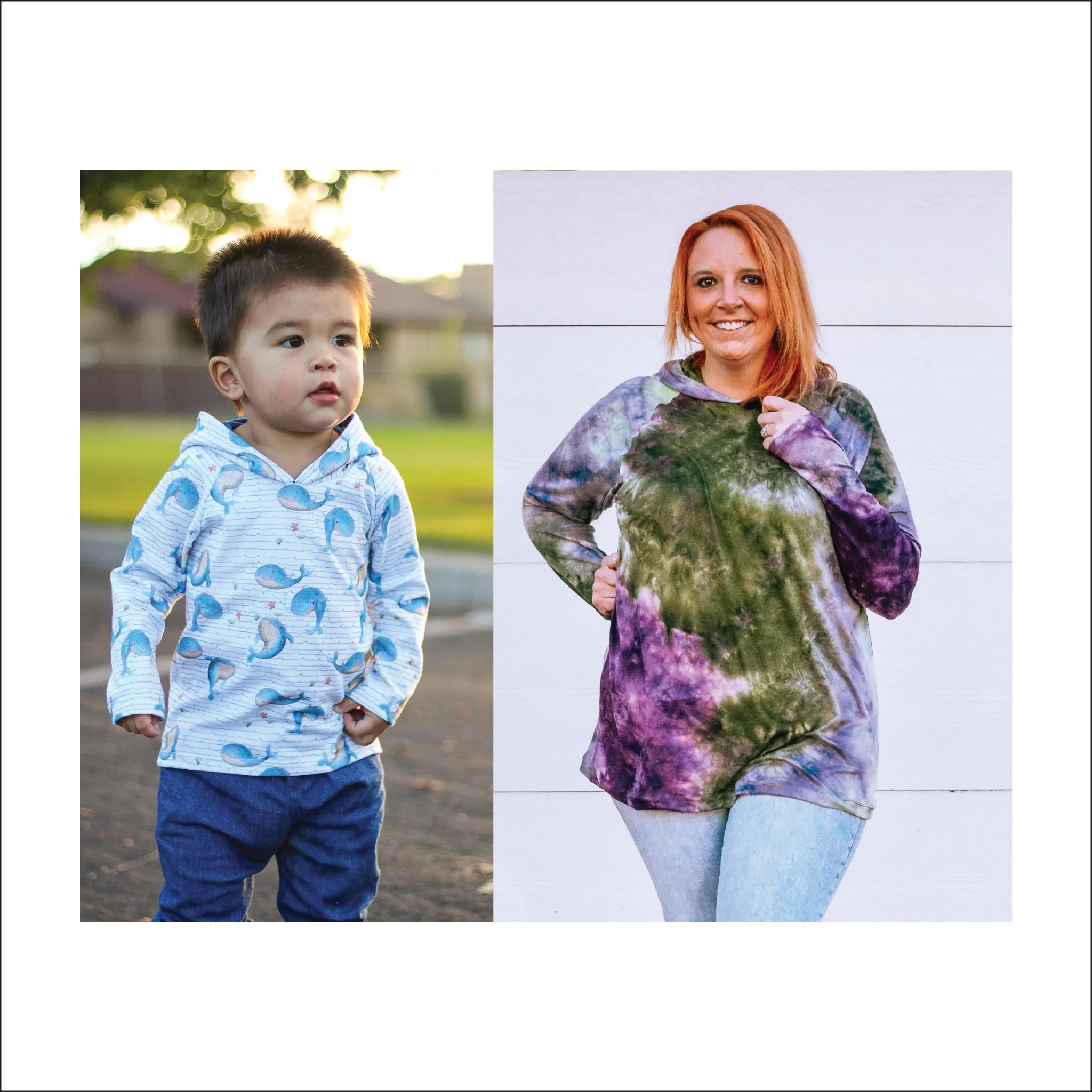 BUNDLE Roxy Raglan | Adult Sizes S1 - L3 | Baby to Big Kid Sizes NB - 16 | Beginner Level Sewing Pattern