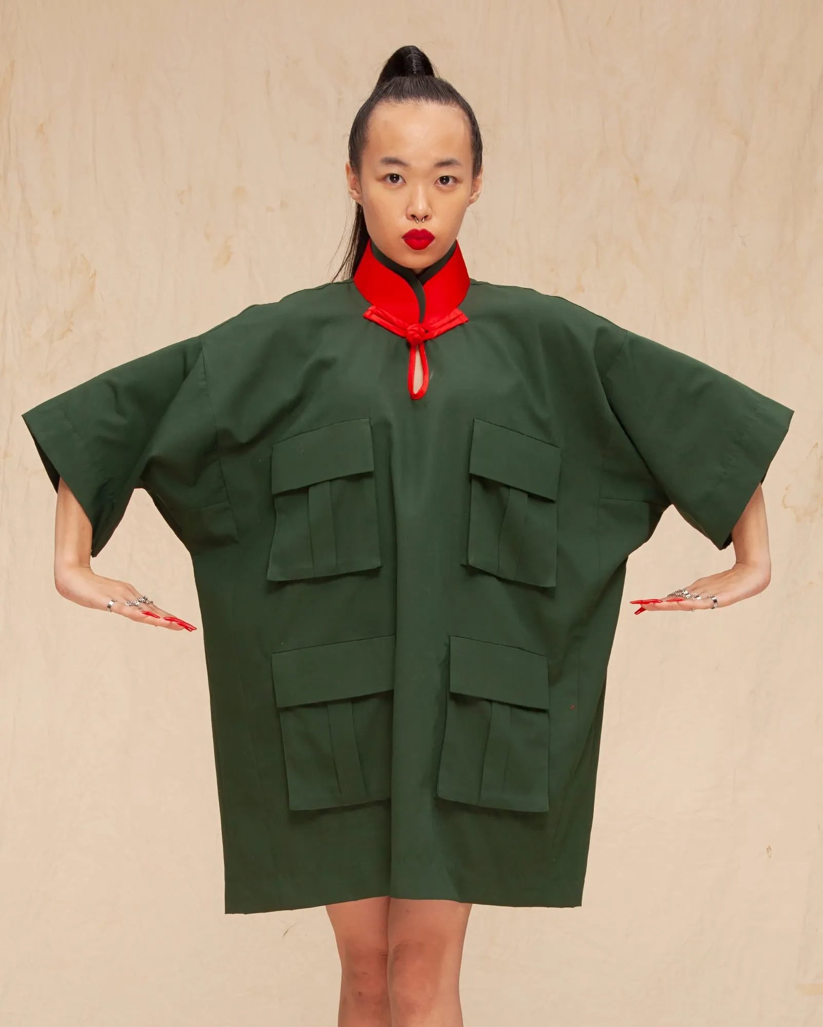 Cargo Cheongsam (Army)