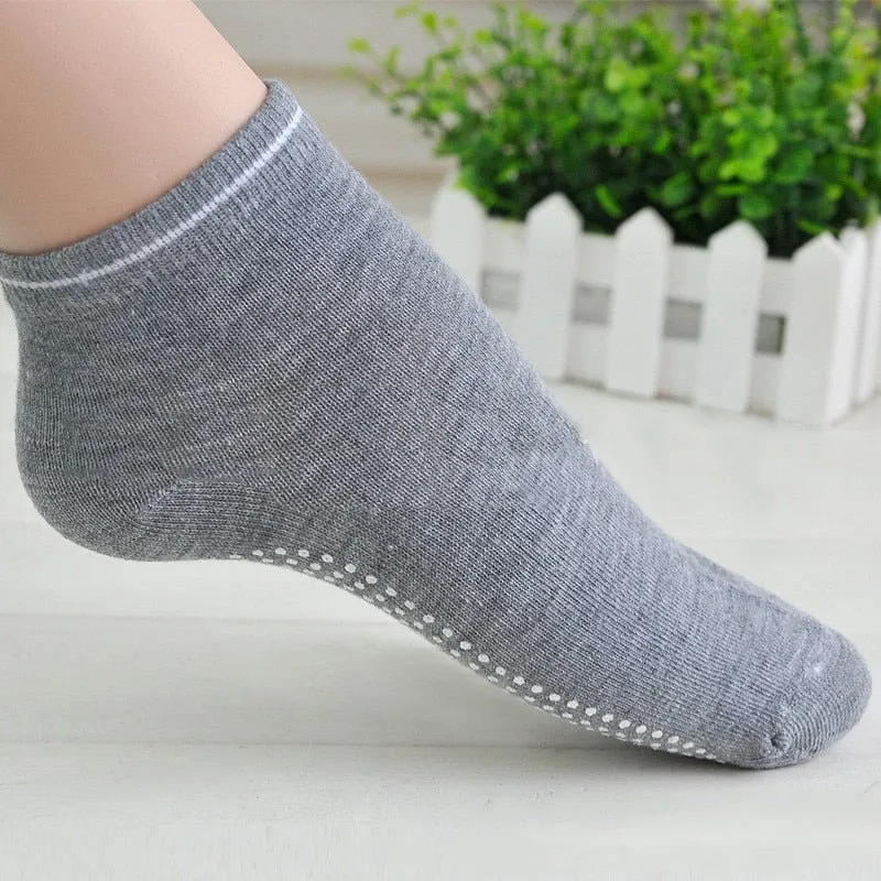 Chaussettes courtes antidérapantes en coton pour femme Ug sports -Yoga Socks