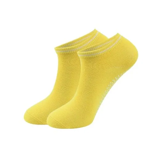 Chaussettes courtes antidérapantes en coton pour femme Ug sports -Yoga Socks