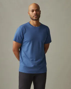 Classic Cotton Crew Tee - Harbor Blue