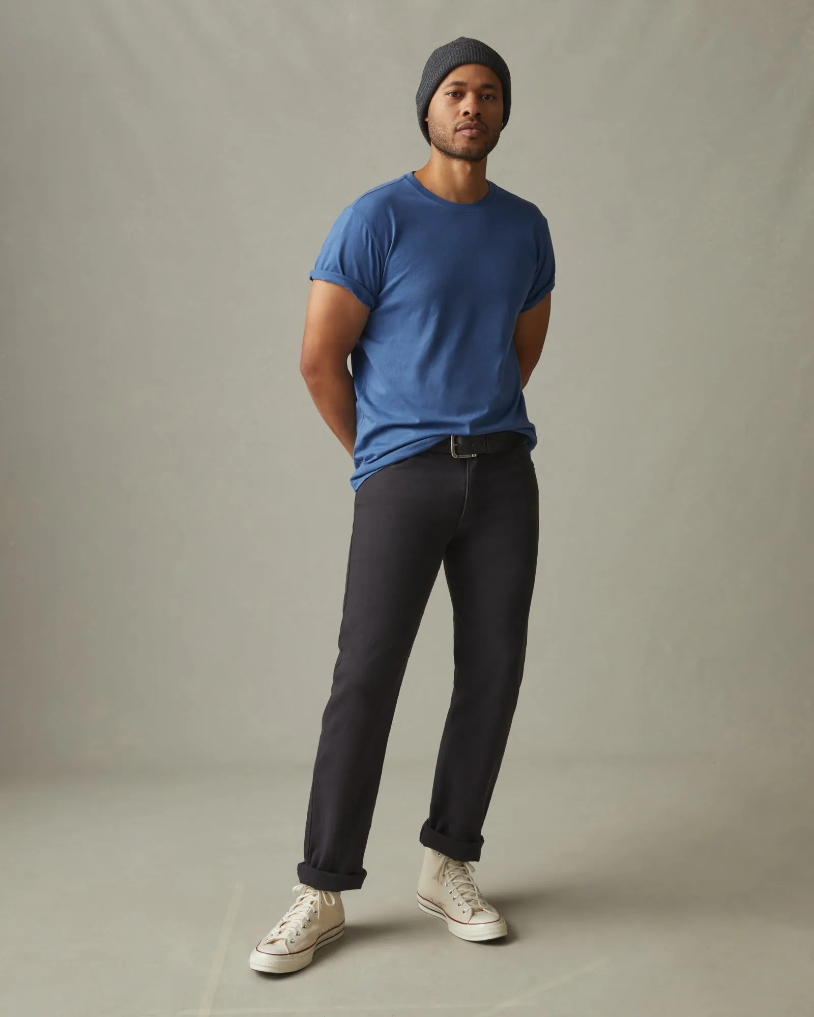 Classic Cotton Crew Tee - Harbor Blue