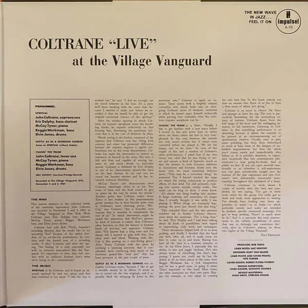 Coltrane ~ Live At The Village Vanguard