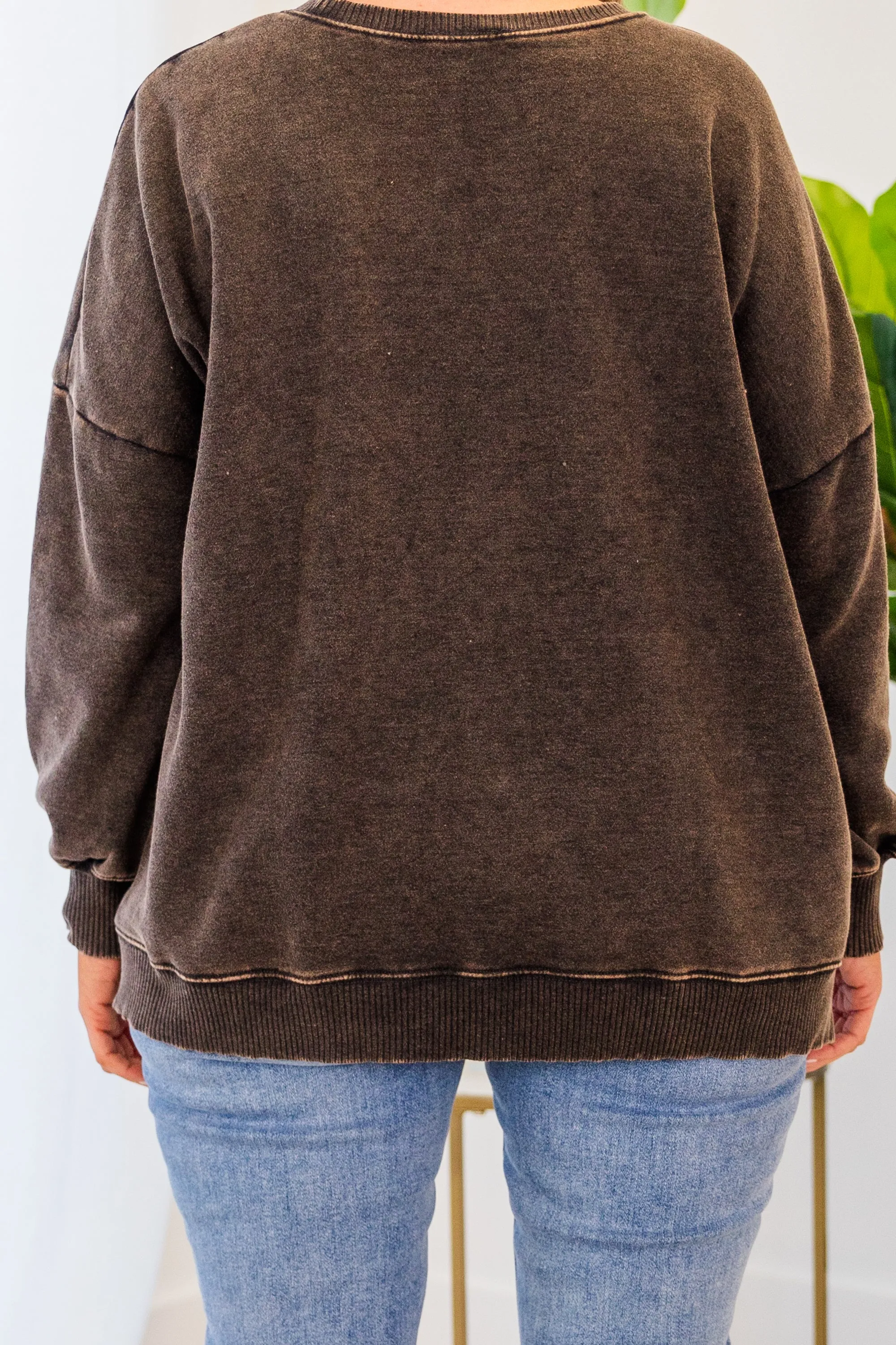 Comfy And Cozy Pullover, Ash Black