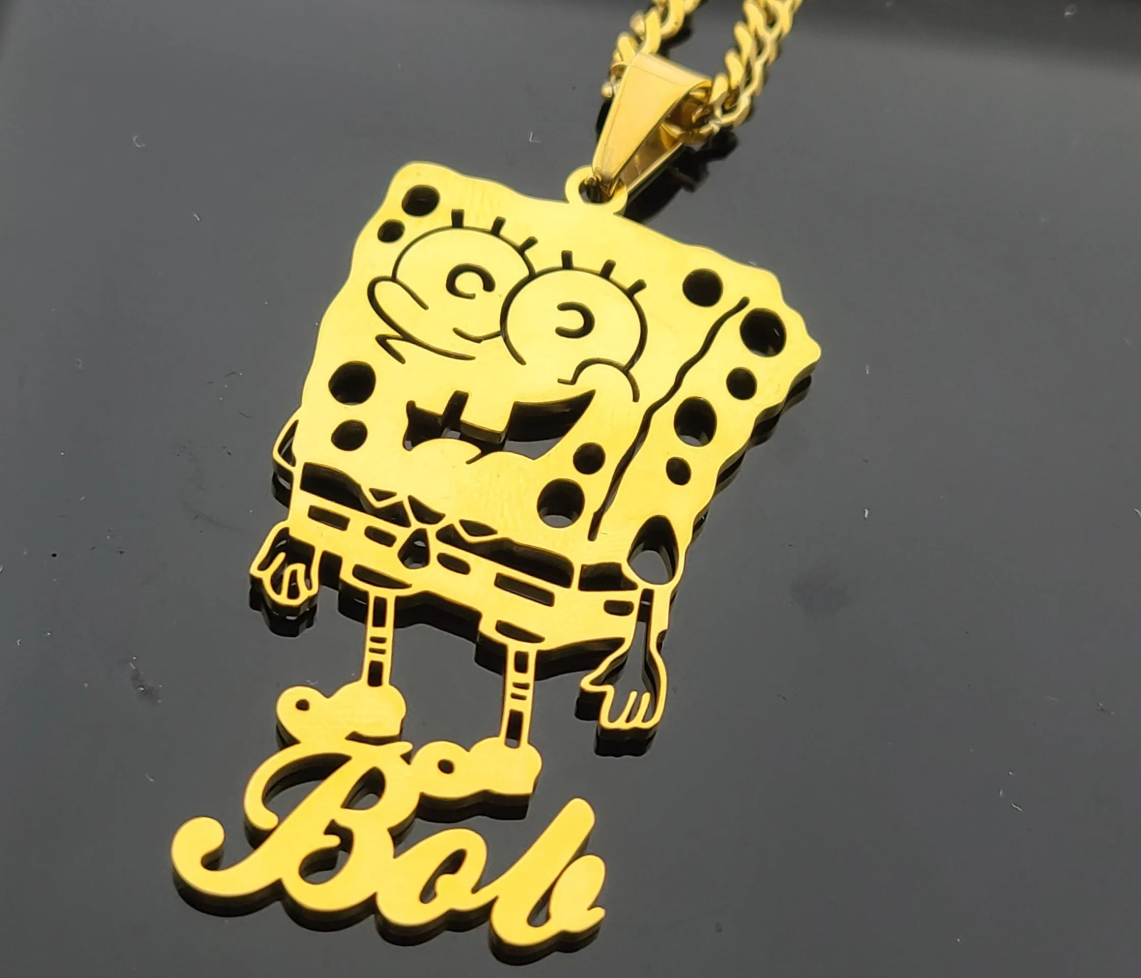 Custom Name Pendant With Cartoon Character Style 10