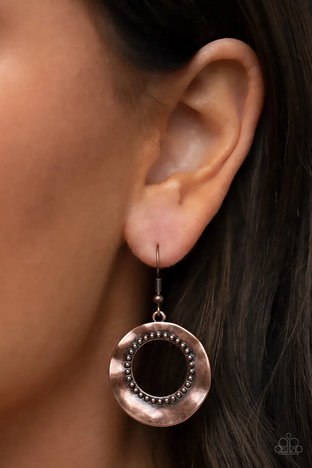 Desert Diversity Copper ~ Paparazzi Earring