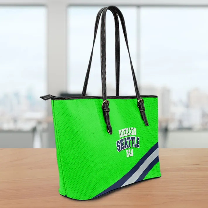 Diehard Seattle Fan Sports Leather Tote Bag