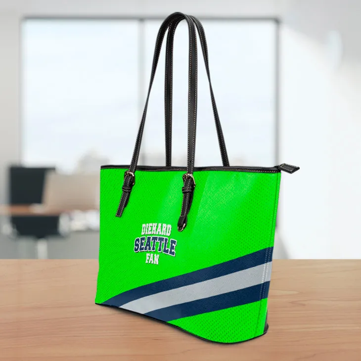 Diehard Seattle Fan Sports Leather Tote Bag