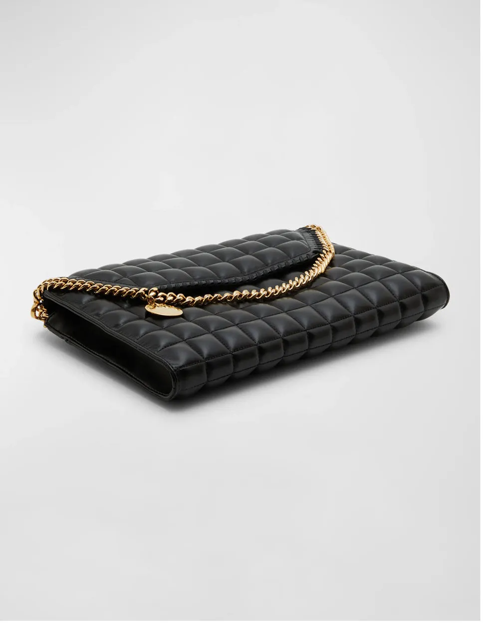 Falabella Quilted Faux Leather Crossbody Bag in Black