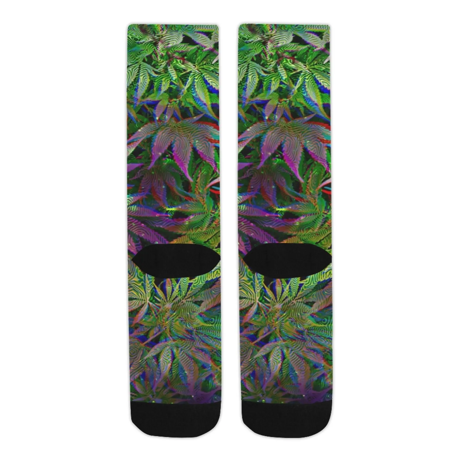 Galaxy Weed Print Smooth-Touch Unisex Crew Socks