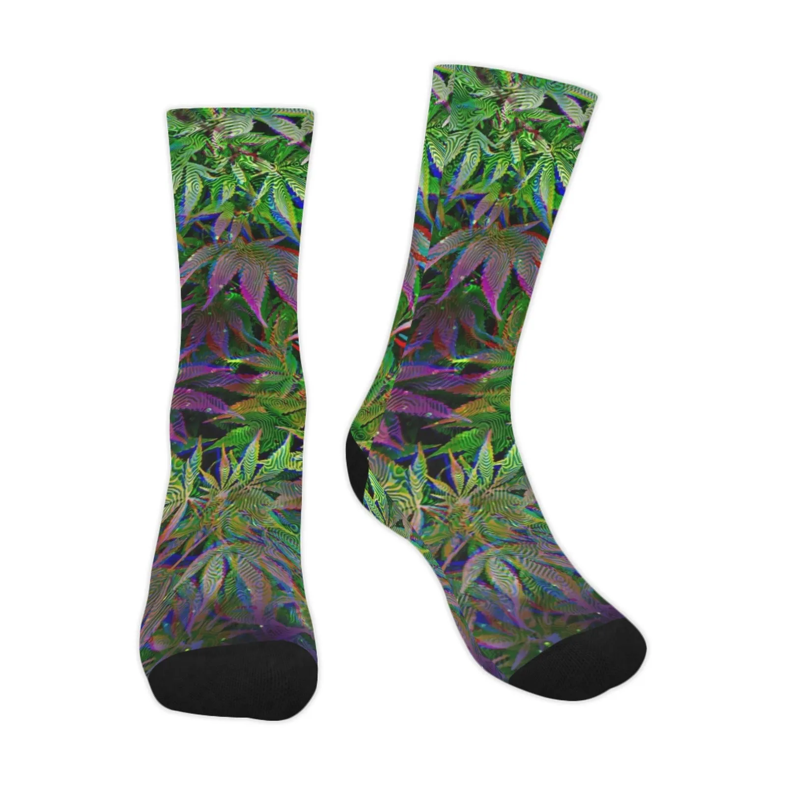 Galaxy Weed Print Smooth-Touch Unisex Crew Socks