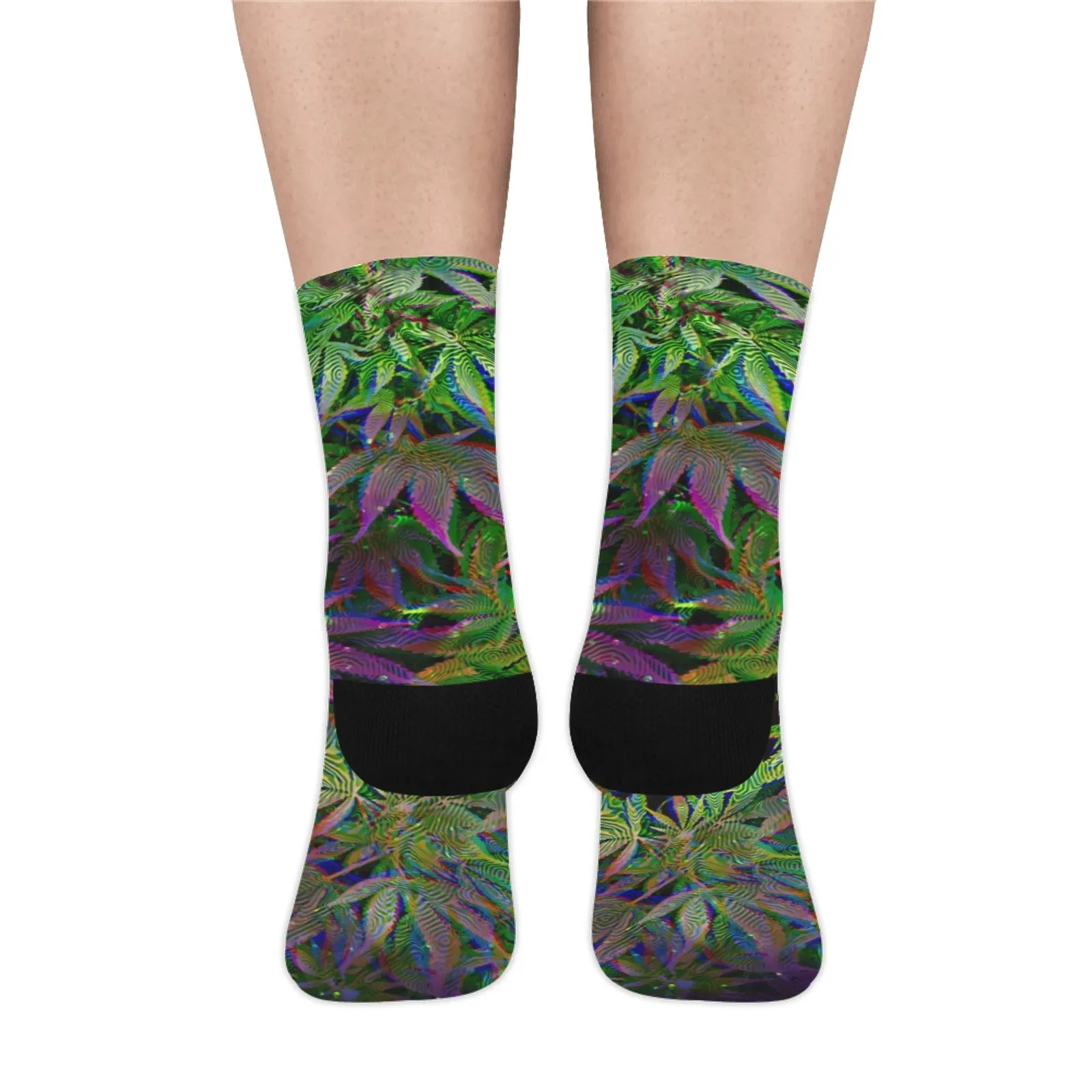 Galaxy Weed Print Smooth-Touch Unisex Crew Socks