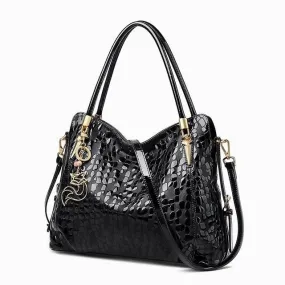 Genuine Leather Sequin Cowhide Luxury Shoulder Bag Handbag for Women