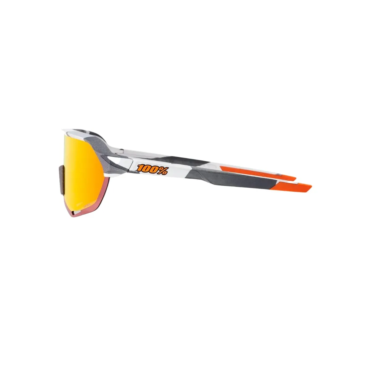 Glasses 100% S2 Soft Tact Orange White