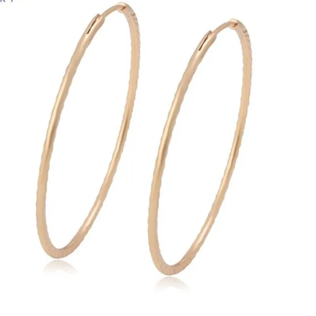 Gold Large Hoops