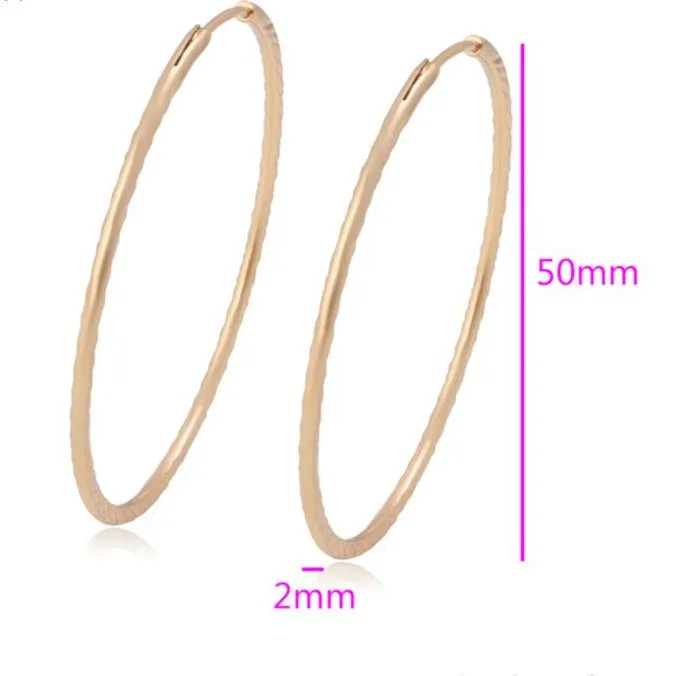 Gold Large Hoops