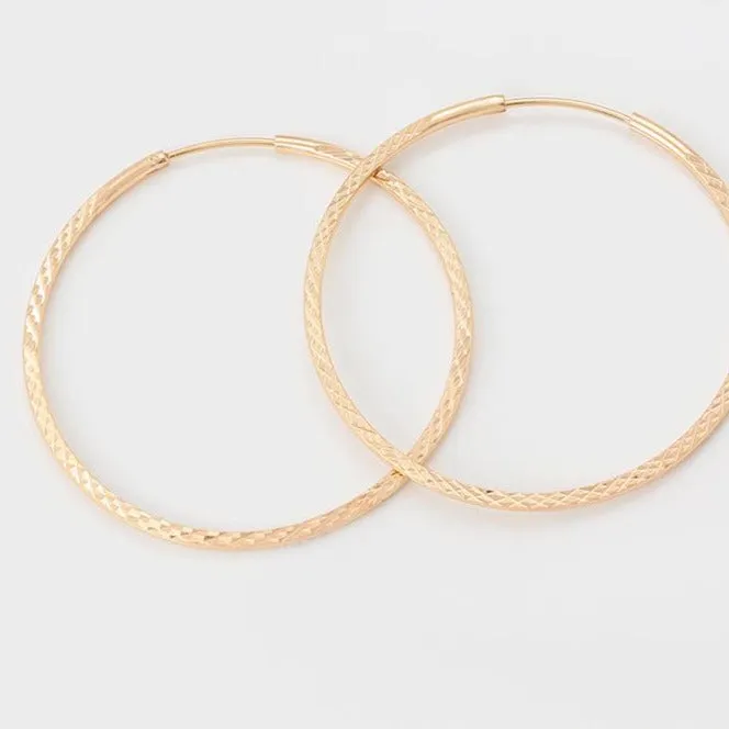 Gold Large Hoops