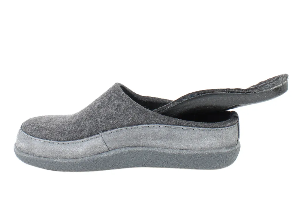 Haflinger Slippers Blizzard Skane Anthracite