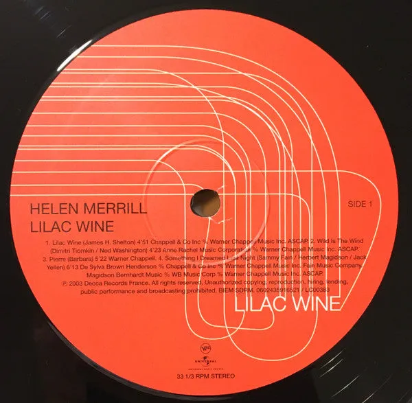 Helen Merrill ~ Lilac Wine