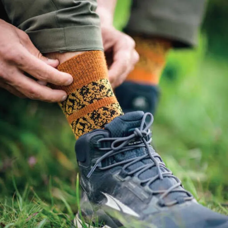 icebreaker Merino Men's Hike+ Light Crew Socks - Black Ember