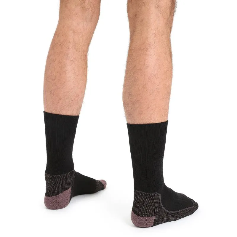 icebreaker Merino Men's Hike+ Medium Crew Socks - Black Dawn Lucid