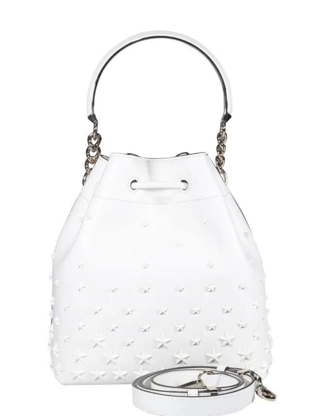 Jimmy Choo Star Stud Drawstring Bucket Bag