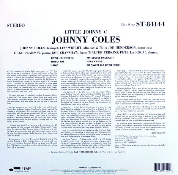 Johnny Coles ~ Little Johnny C