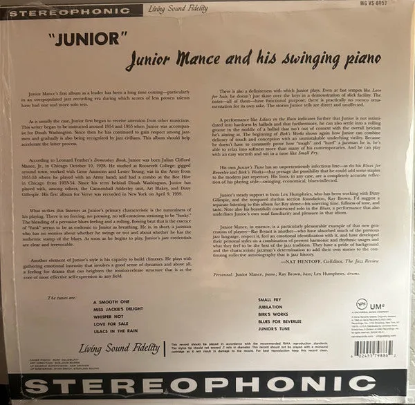 Junior Mance ~ Junior