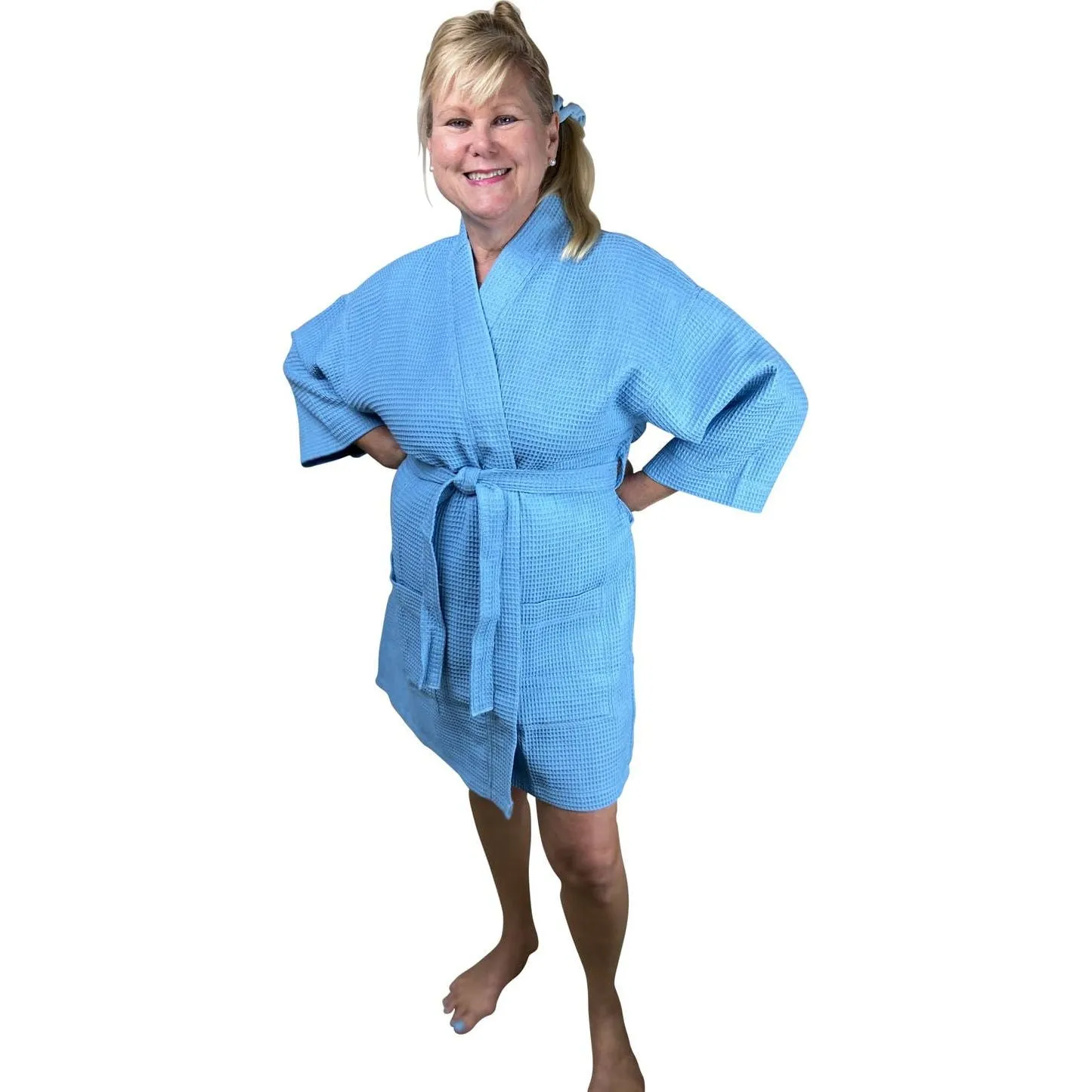 Kimono Cotton Waffle Robe